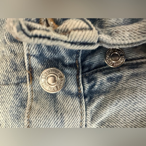 MNG by Mango high waist straight leg crop jeans light wash size 6 frayed hem - Picture 4 of 12